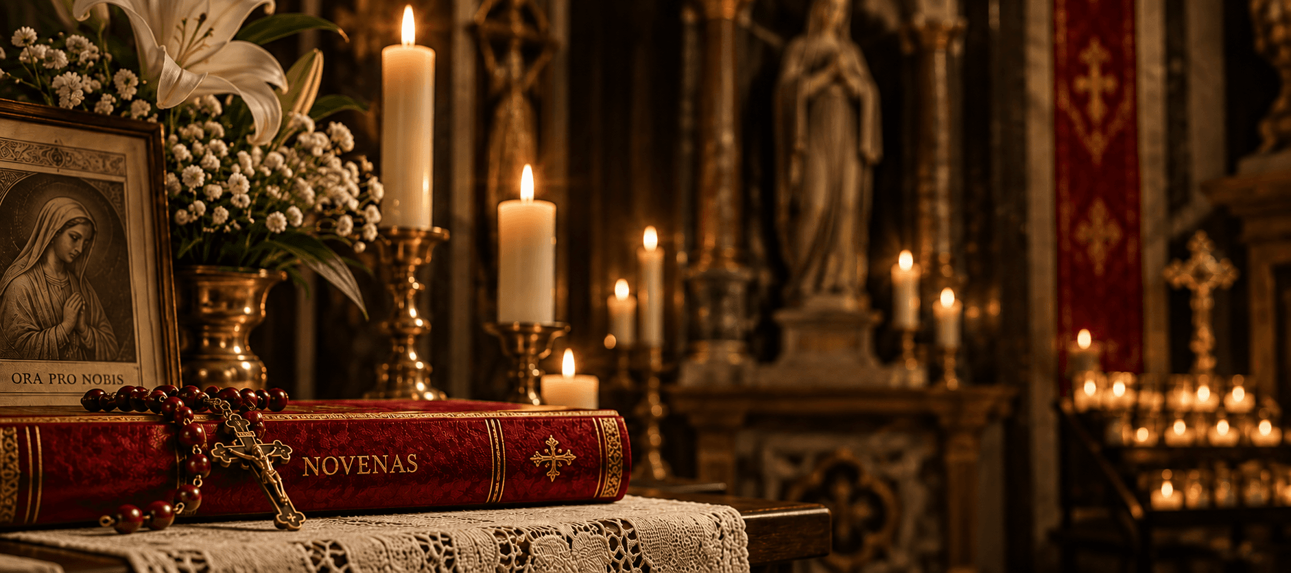 Símbolos Velas e Novenas